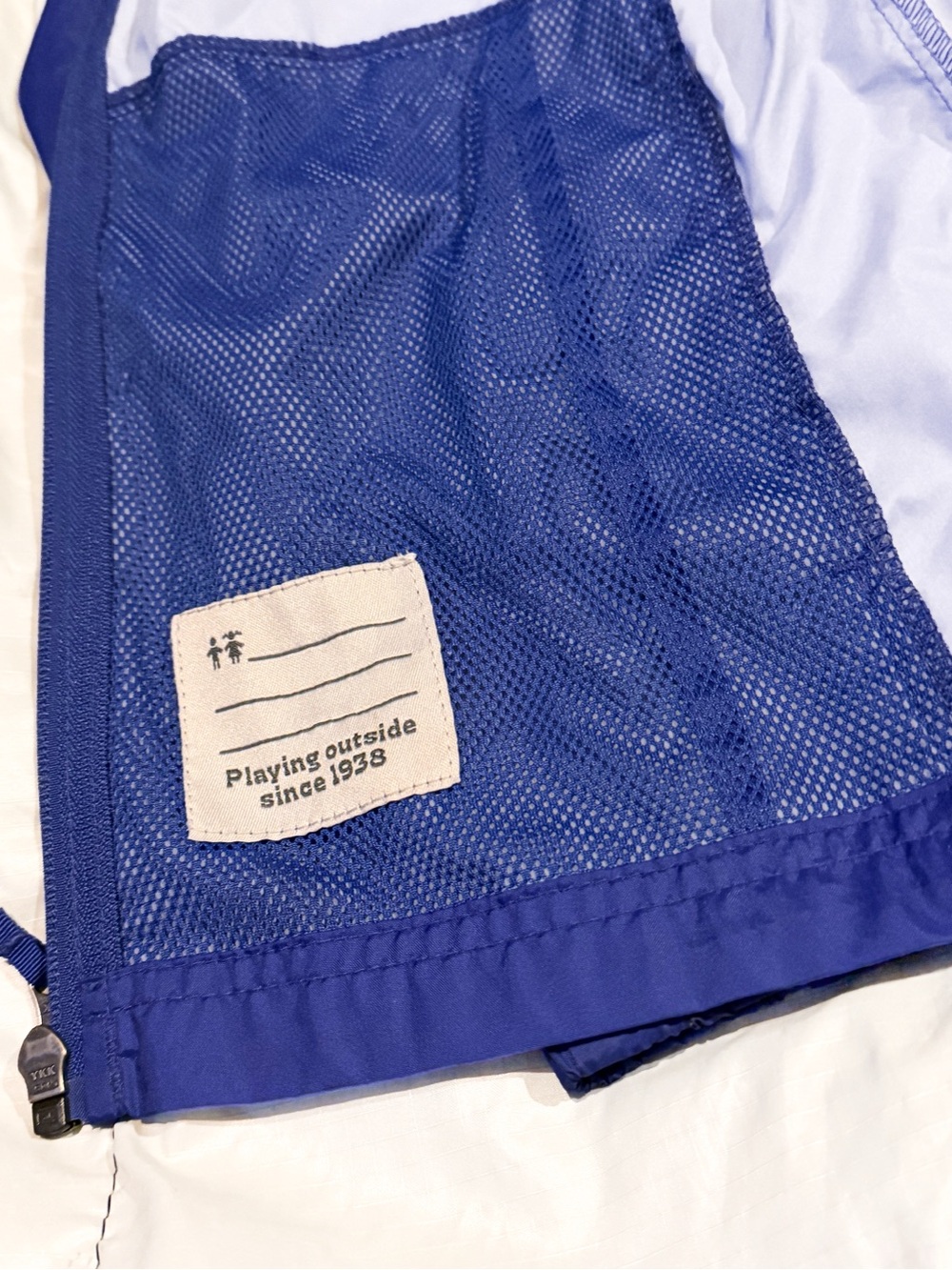 Columbia Youth Girls Hooded Rain Jacket - Royal Blue - Size Large (L) Light Coat - Picture 5 of 10